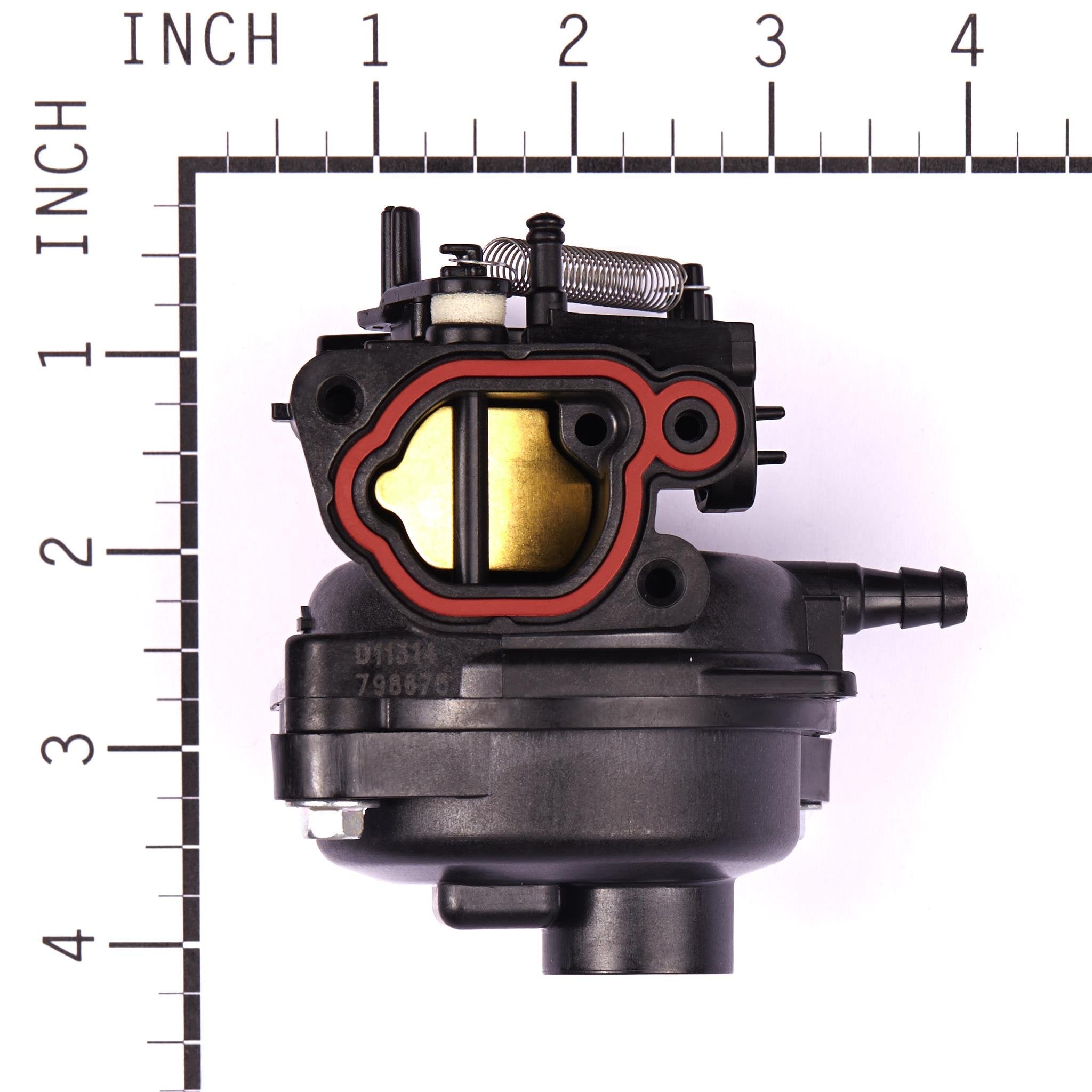 Briggs & Stratton 799584 carburetor with gasket for tight seal.