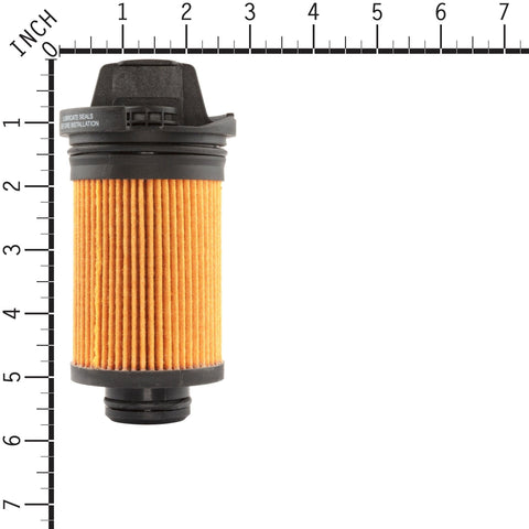 Briggs and Stratton 84007094 filter oil side view, demonstrates proper fit.