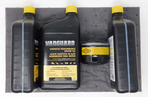 Briggs & Stratton oil absorbent pad prevents spills during oil changes