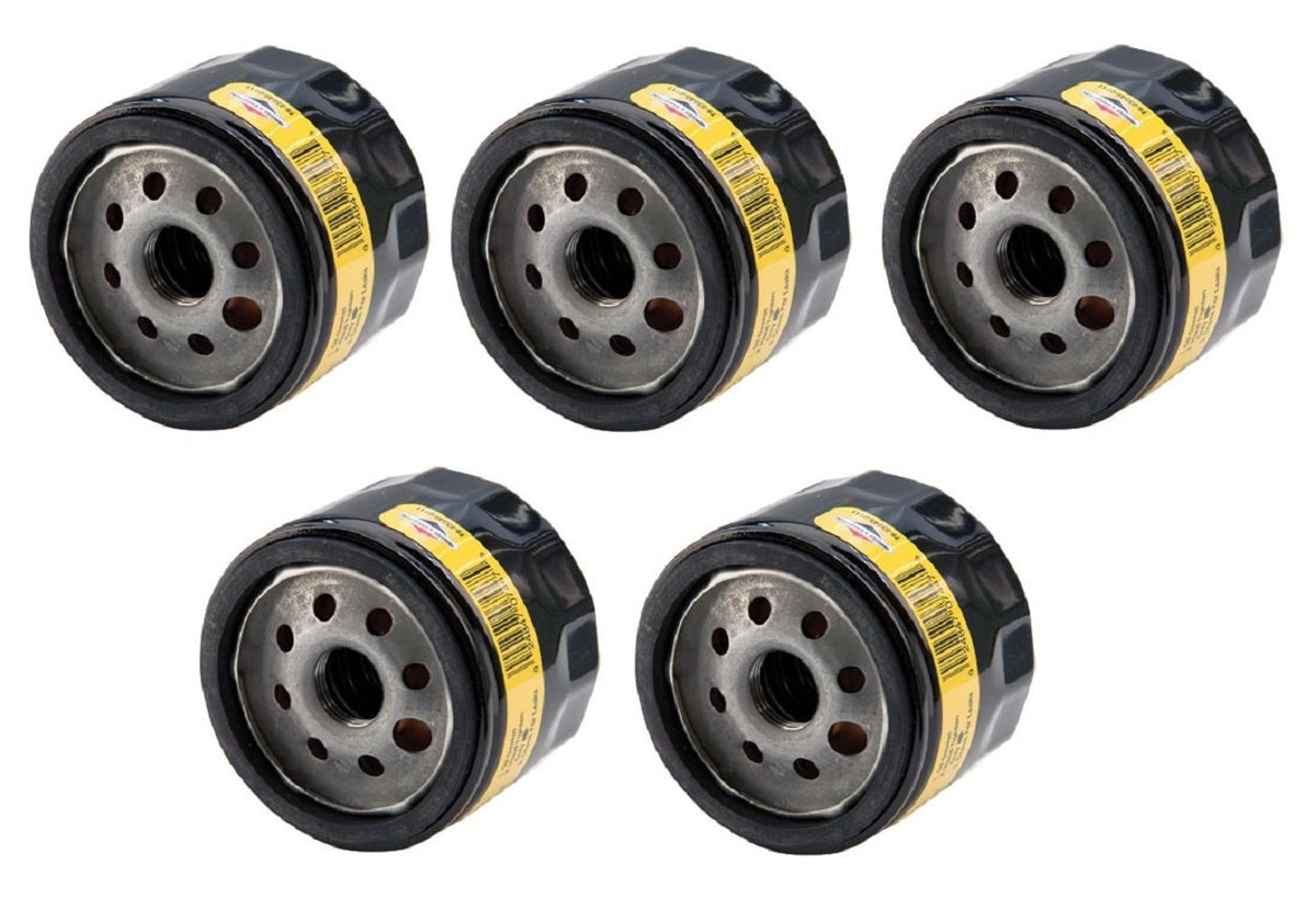 Briggs & Stratton 492932 oil filter in a 5-pack for engine maintenance