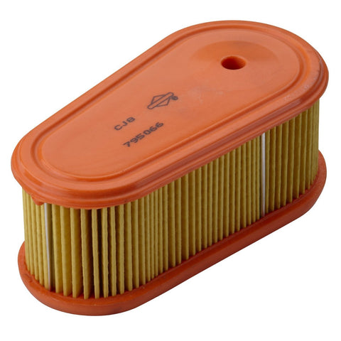 Briggs Stratton oval air filter cartridge 795066 two-pack, for clean air intake