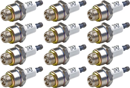 Briggs & Stratton RJ19LM spark plug close-up showing durable construction