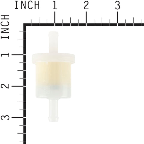 Briggs & Stratton 40 micron fuel filter see-through design aids monitoring.