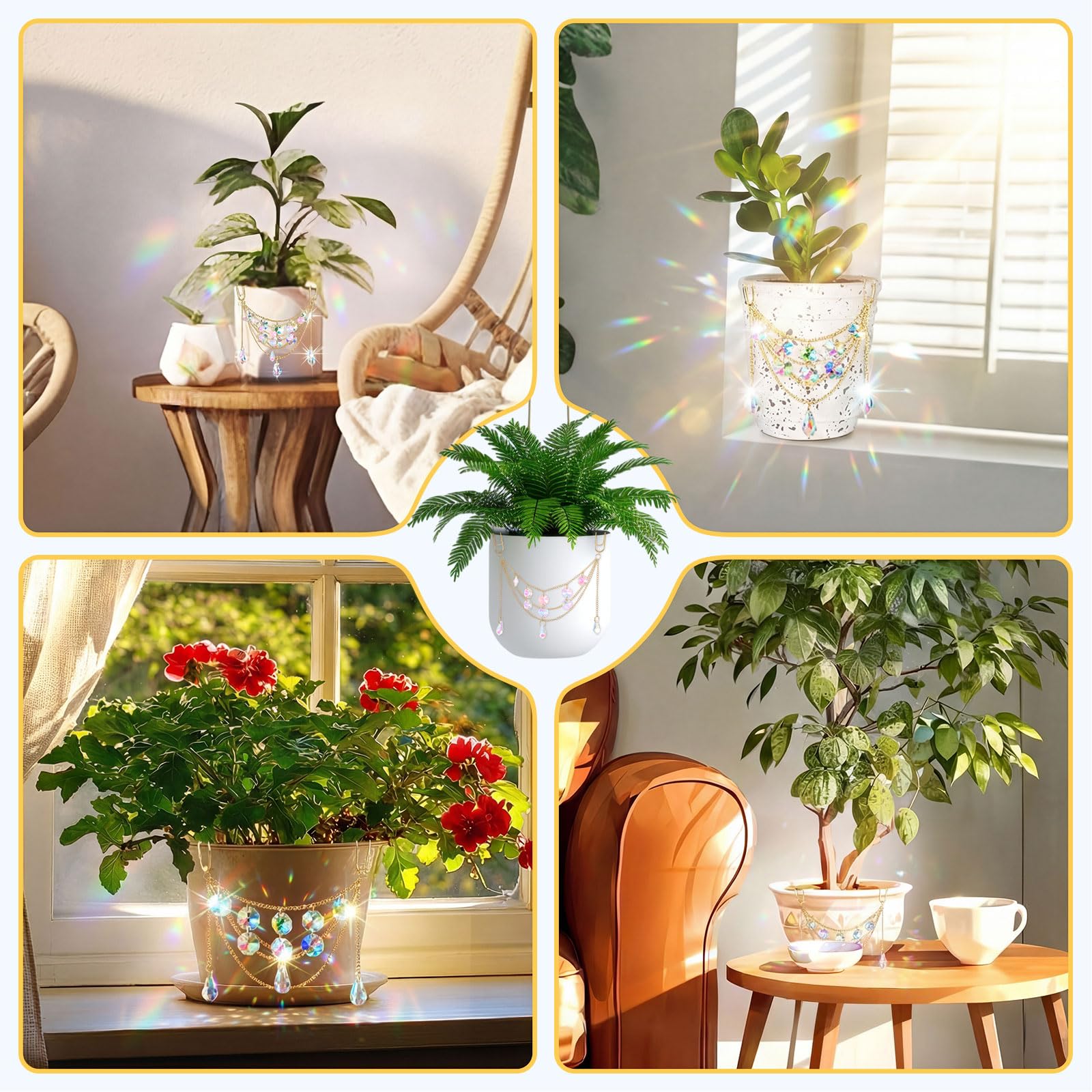 BrightRow hanging planter pendant fits most terracotta rims and is easy to adjust.