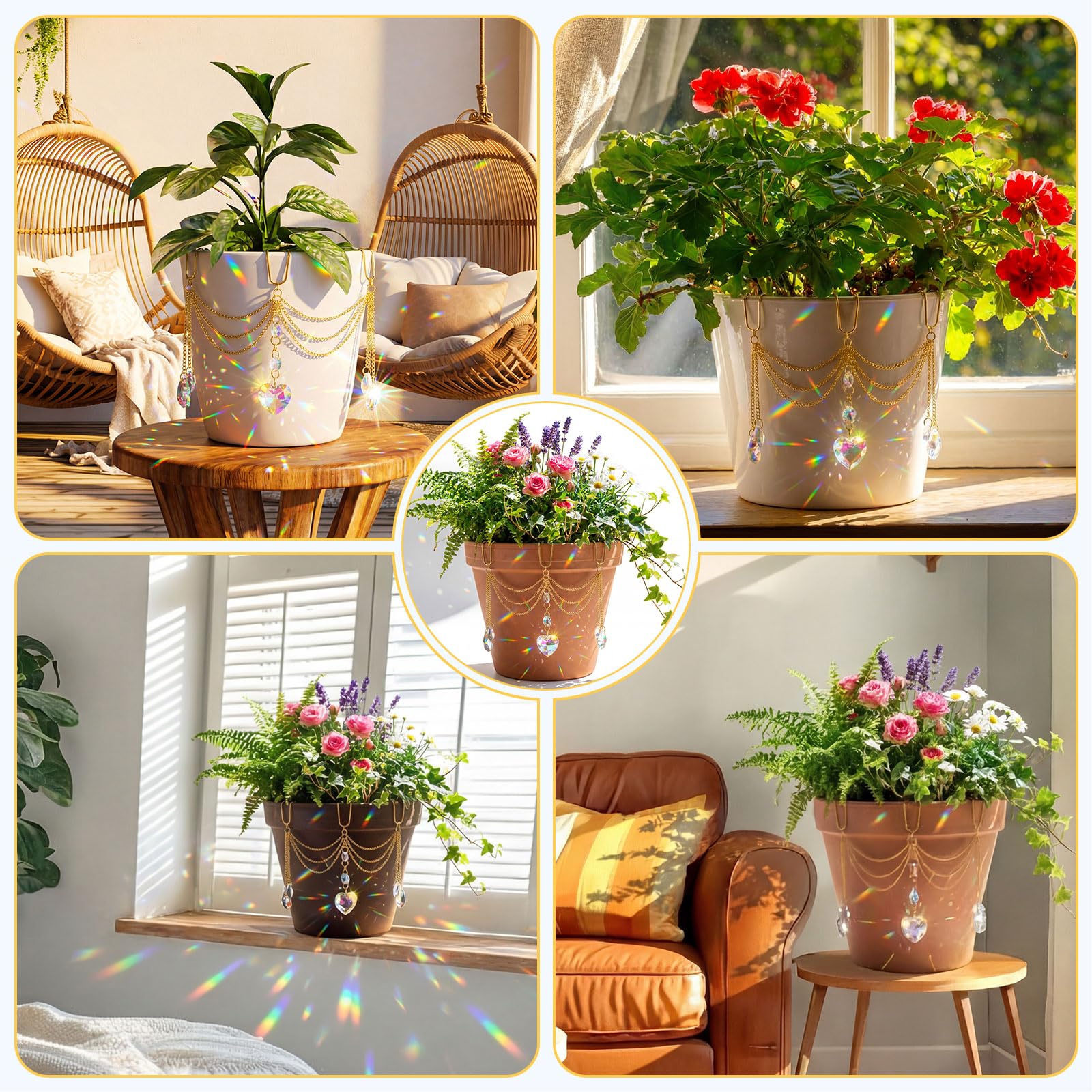 BrightRow indoor decor plant hanger accessory enhances living space.