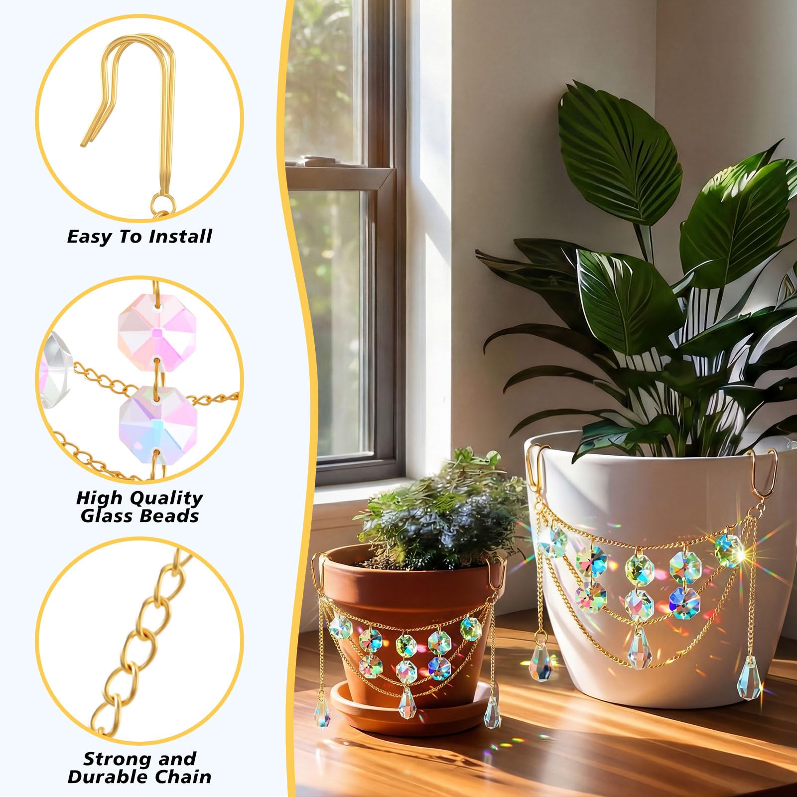 BrightRow interior decor accent adds warm color and sparkle to living rooms or patios.