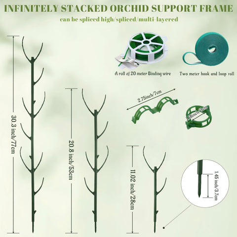 BrightRow stackable stakes kit in a garden setting highlighting easy installation.