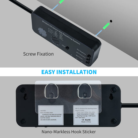 Briidea installation options: screw mount or wall sticker setup.