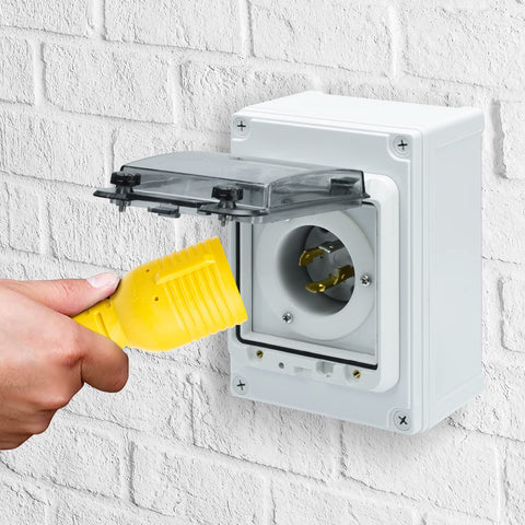Briidea through-wall installation to transfer switch or panel