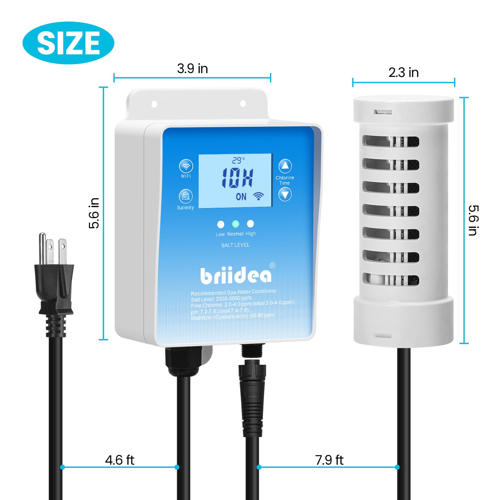 Briidea real-time water temperature readout at a glance for comfortable soaking