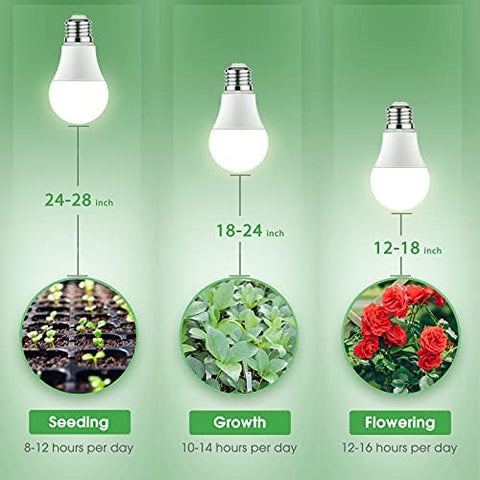 Briignite 1000 lumens LED bulb provides bright, energy-efficient plant lighting.