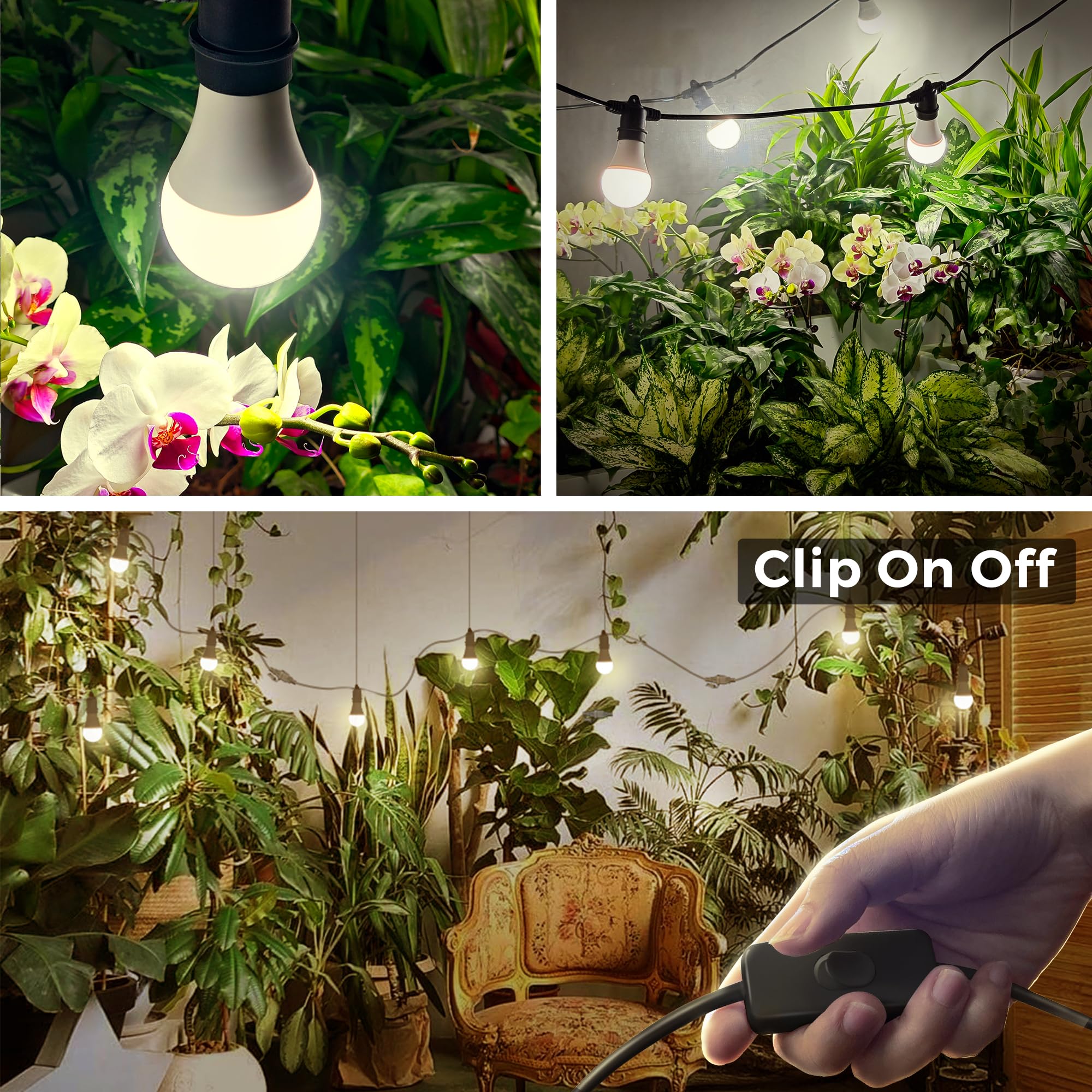 Briignite full-spectrum LED grow light at 4000K for healthy plant growth.
