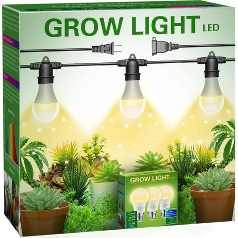 Briignite hanging grow light with perforated design for easy height adjustment.