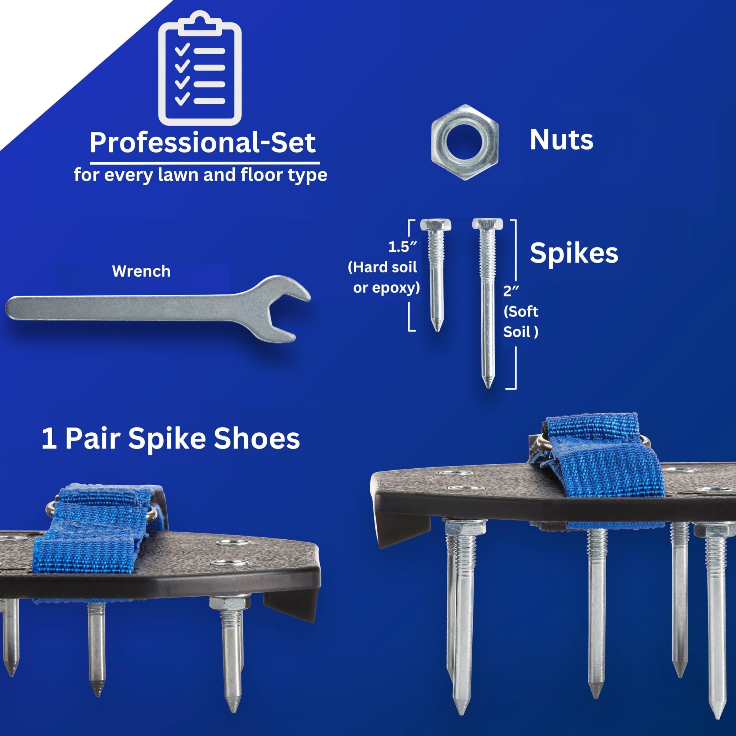 Briliantwerk epoxy flooring shoes with screed-ready spikes for even prep