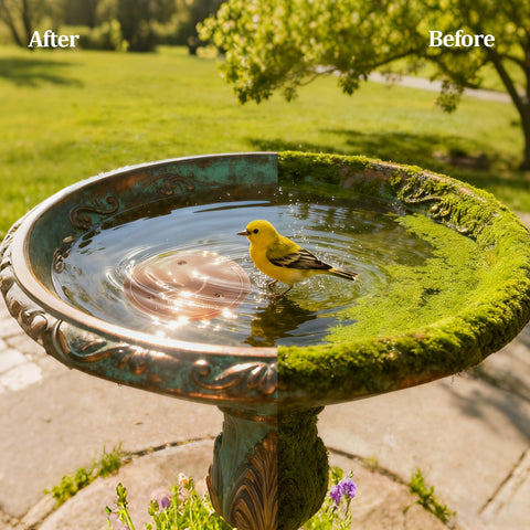 BrillaraSymm bird-safe disk promotes clean water for birds