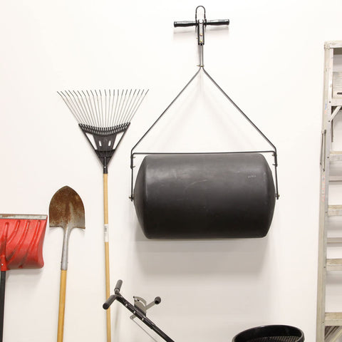 Brinly PRC-24BH storage capability allows hanging the roller for compact shed storage.