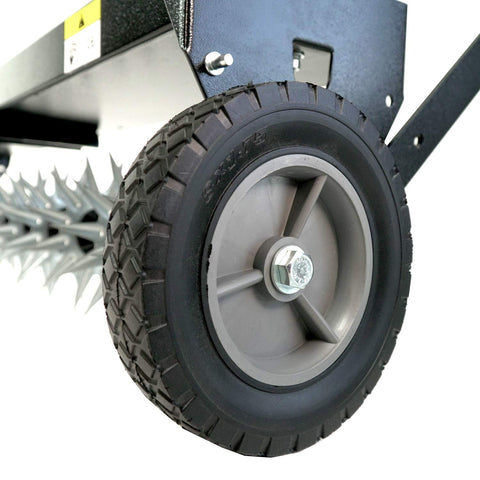Brinly SAT2-40BH-P solid steel axle and spacers ensure durable operation