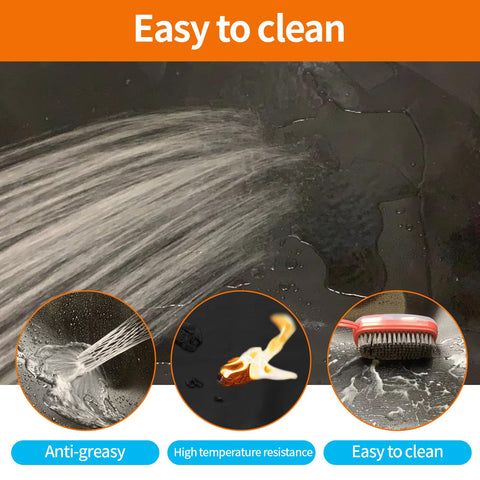 Brinman easy-clean grill mat cleans quickly after cooking sessions.