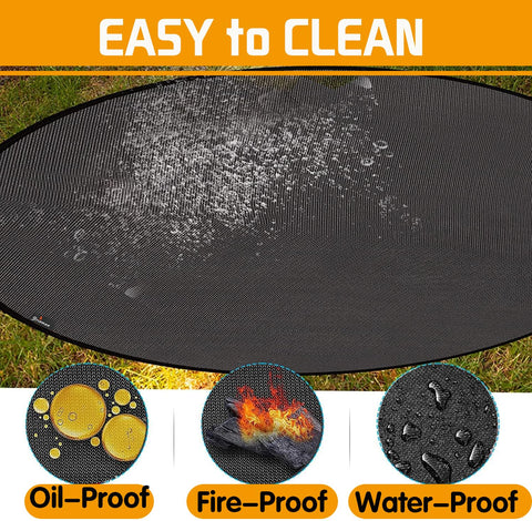 Brinman fireproof fiberglass and silicone surface provides durable heat protection