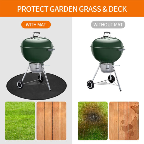 Brinman under-deck protection guards patio from sauce and grease