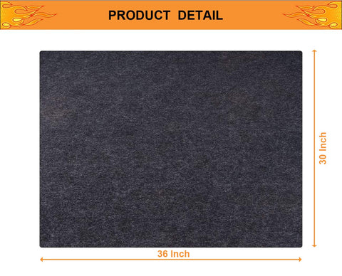 Brinman waterproof mat for decks keeps floors dry during grilling.