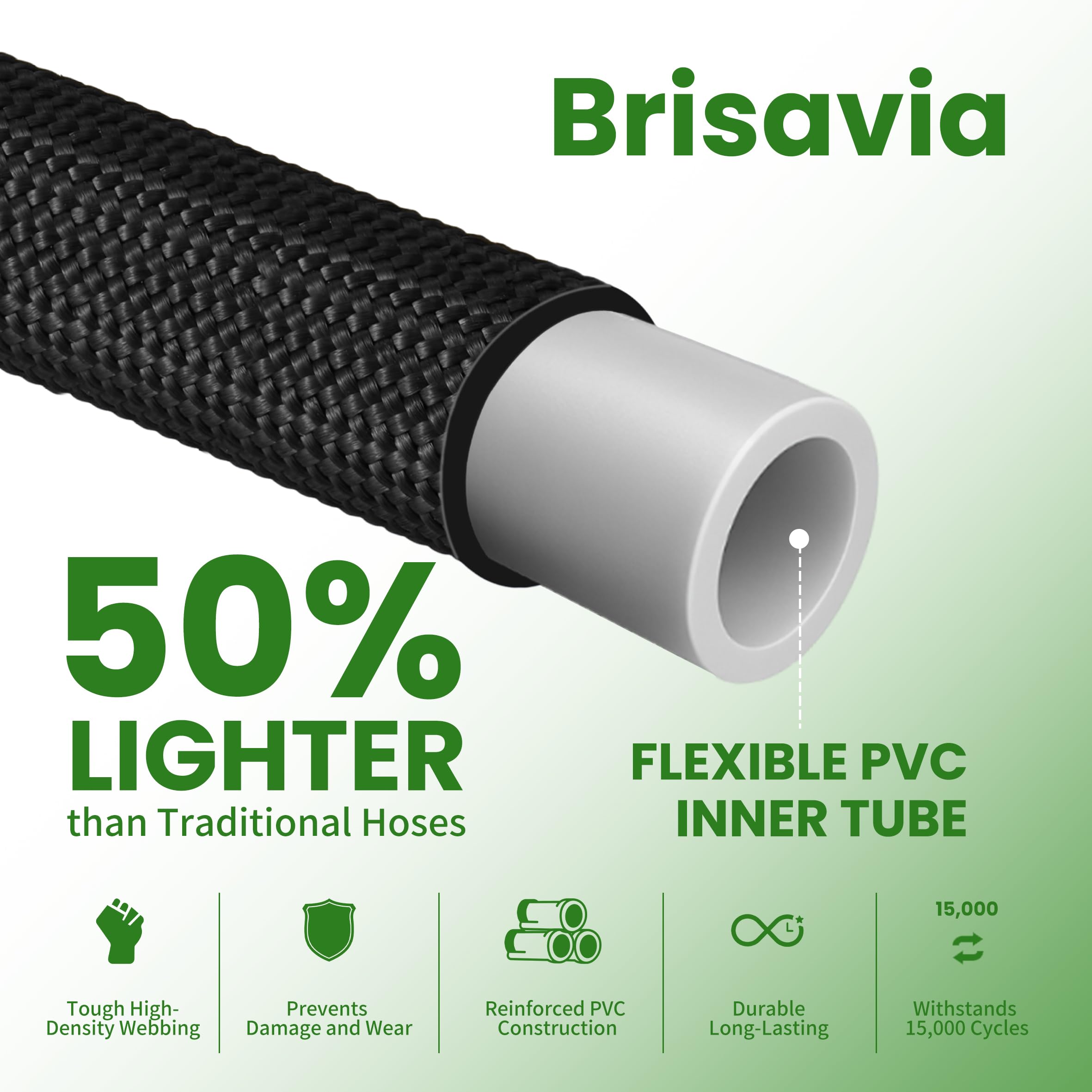 Brisavia kink-resistant design minimizes twists for smooth water flow