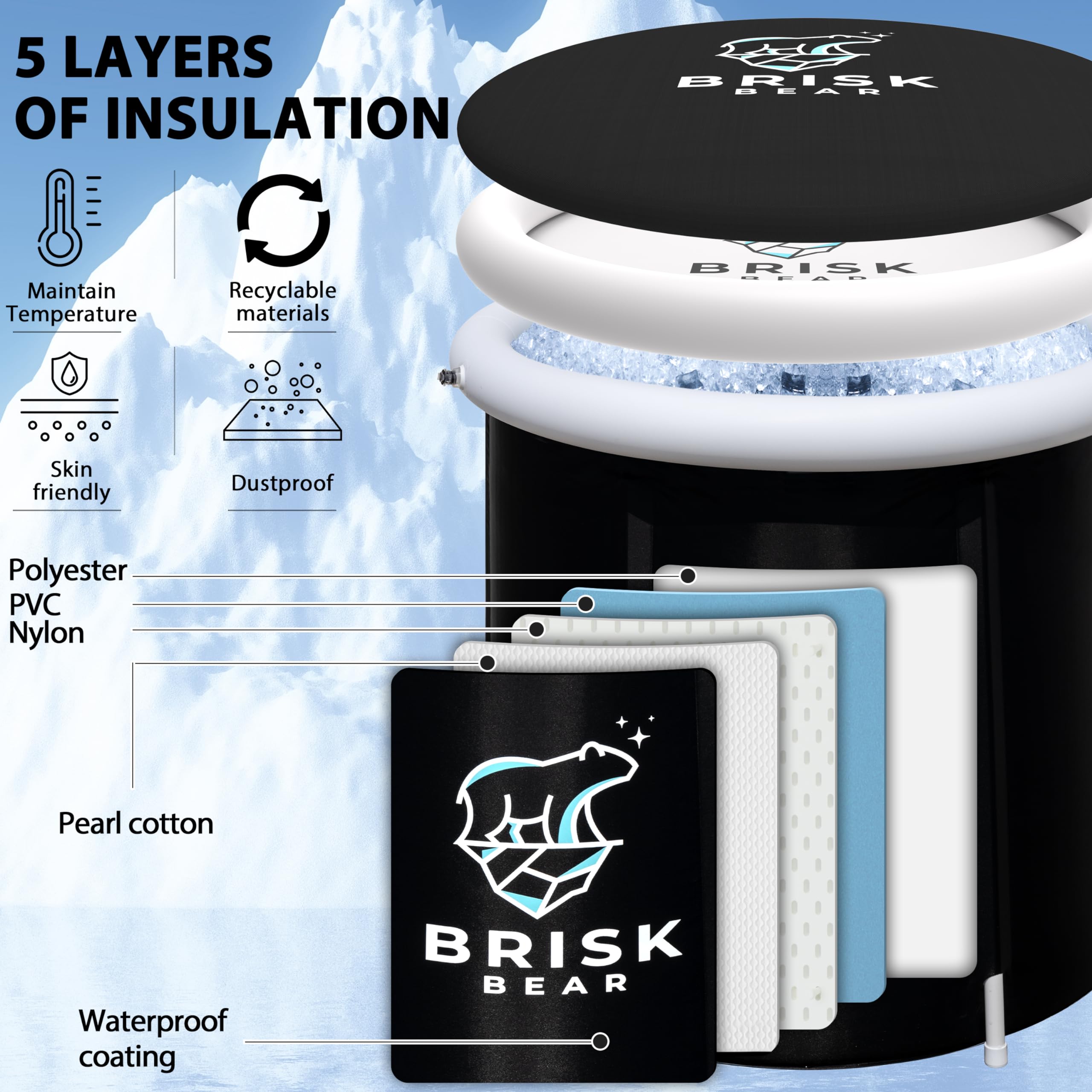 Brisk Bear digital timer helps track sessions for consistent recovery routines.