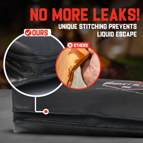Brisket Blanket Tyvek material seals in heat and prevents leaks.