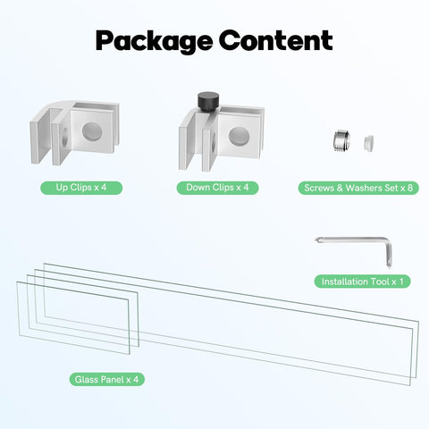 BriSunshine aluminum corner brackets provide sturdy wind guard anchoring