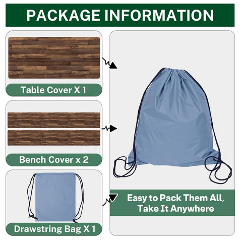 Britown outdoor camping picnic setup with fitted covers