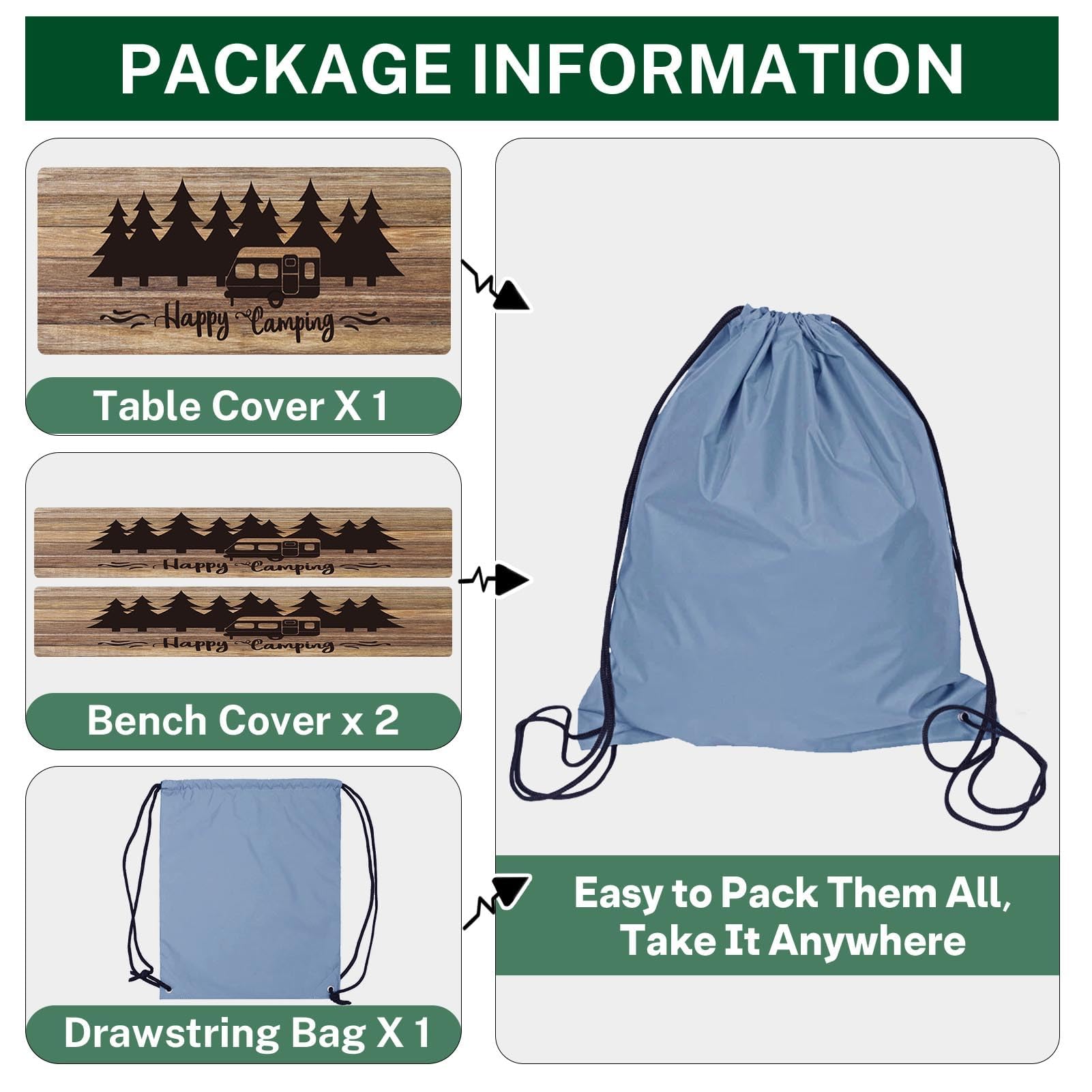 Britown included bag enables compact storage and portable outdoor setup.