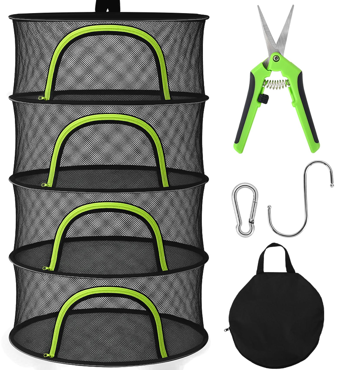 BRIVADO herb drying rack 4-layer for efficient air drying of herbs.