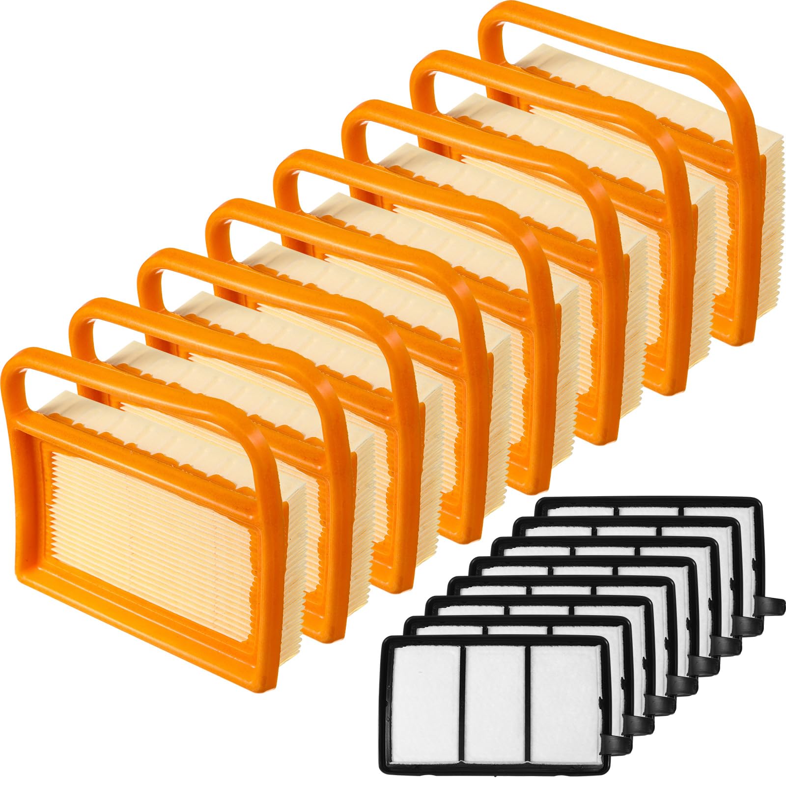 Briwooody 8-pack air filter bundle protects the engine during heavy cutting.