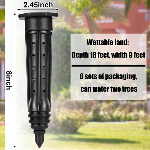 Briwooody 8-inch stake in soil demonstrates deep-root delivery for healthy growth