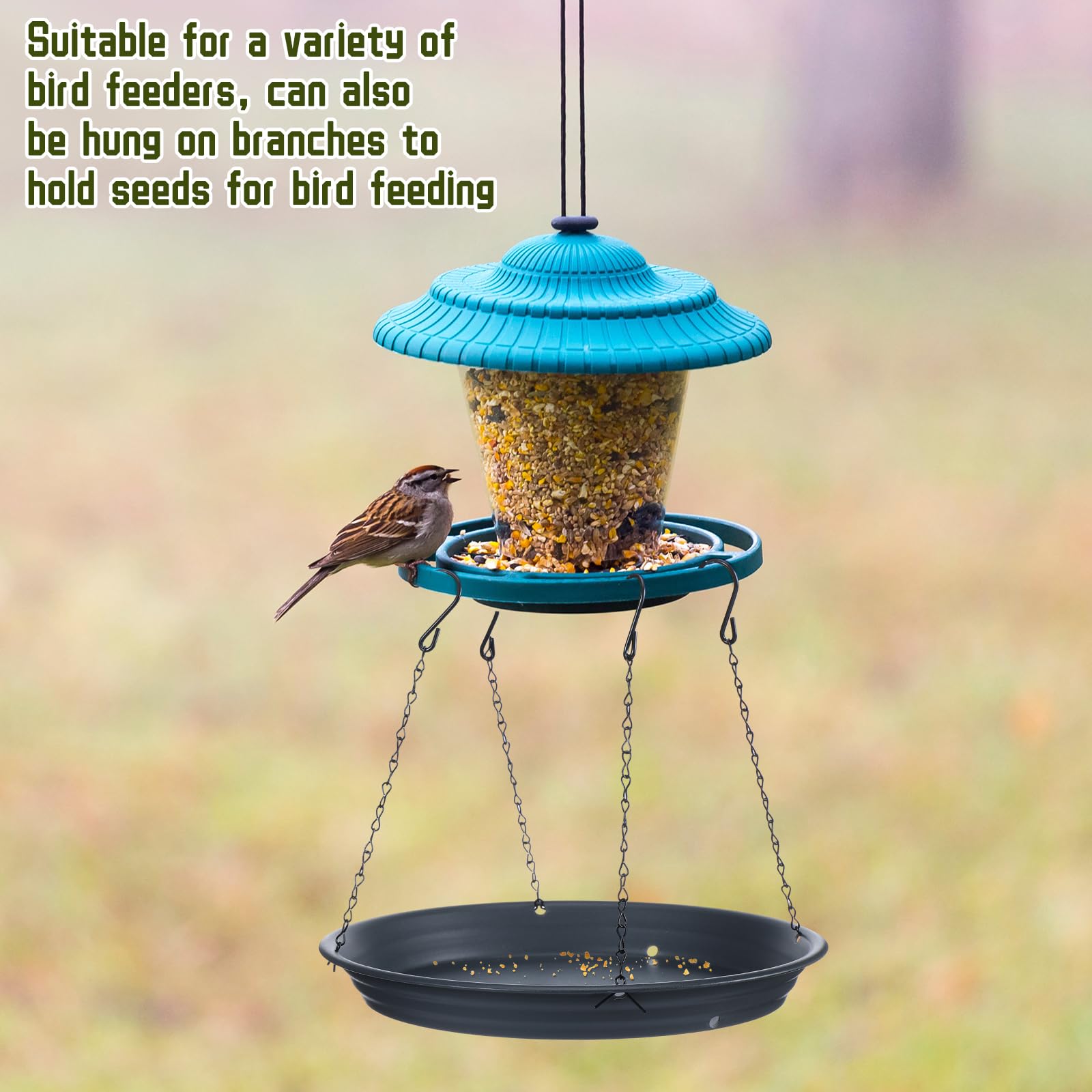 Briwooody seed husk catcher helps keep your yard tidy during backyard feeding.