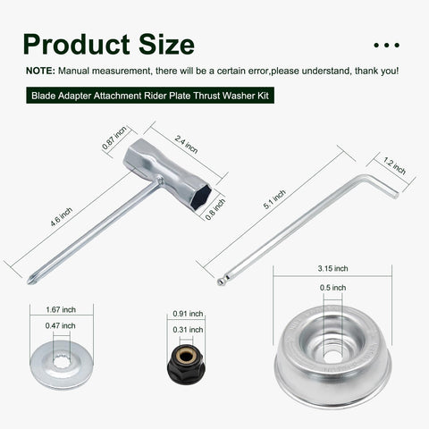 Brlyeeanze blade adapter installation guide with simple replacement steps.