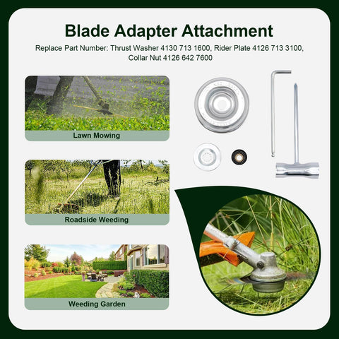 Brlyeeanze blade adapter L-wrench for easy installation.