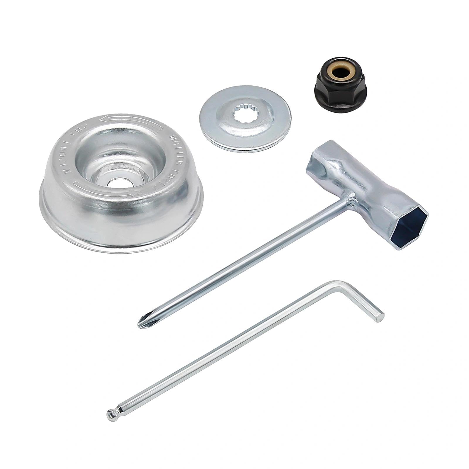 Brlyeeanze blade adapter thrust washer for secure attachment and maintenance.
