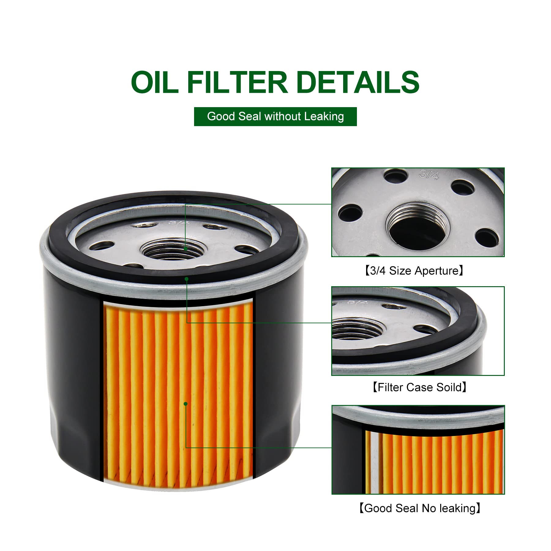 Brlyeeanze oil filter compatible models image highlights broad Kohler engine compatibility