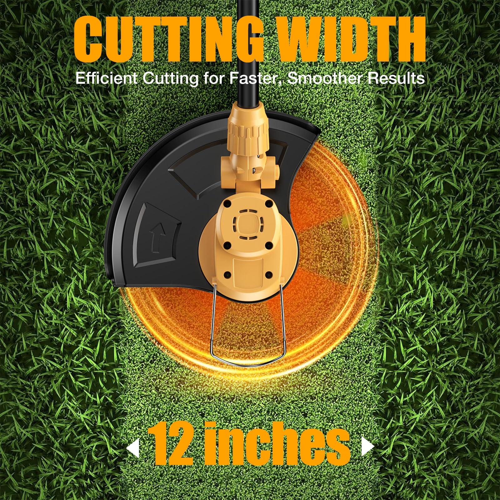 Brngeqi weed wacker grass trimming head for precise lawn edges.