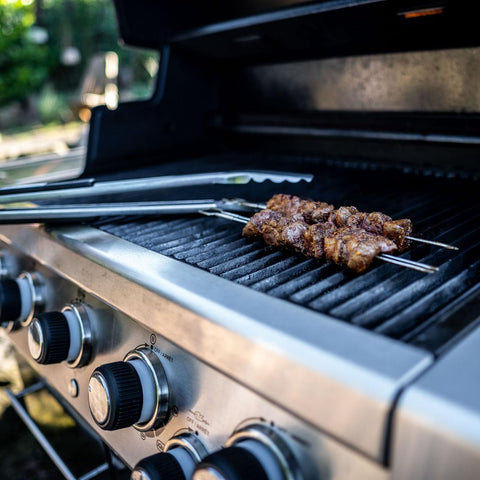 12-inch length fits standard grills for even cooking across pieces.