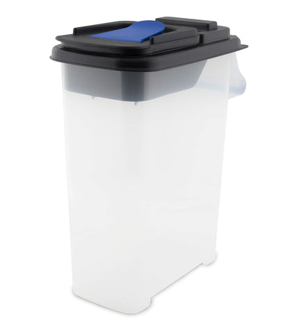 Broil King 66900 pellet storage bin front view showing compact design for pellets