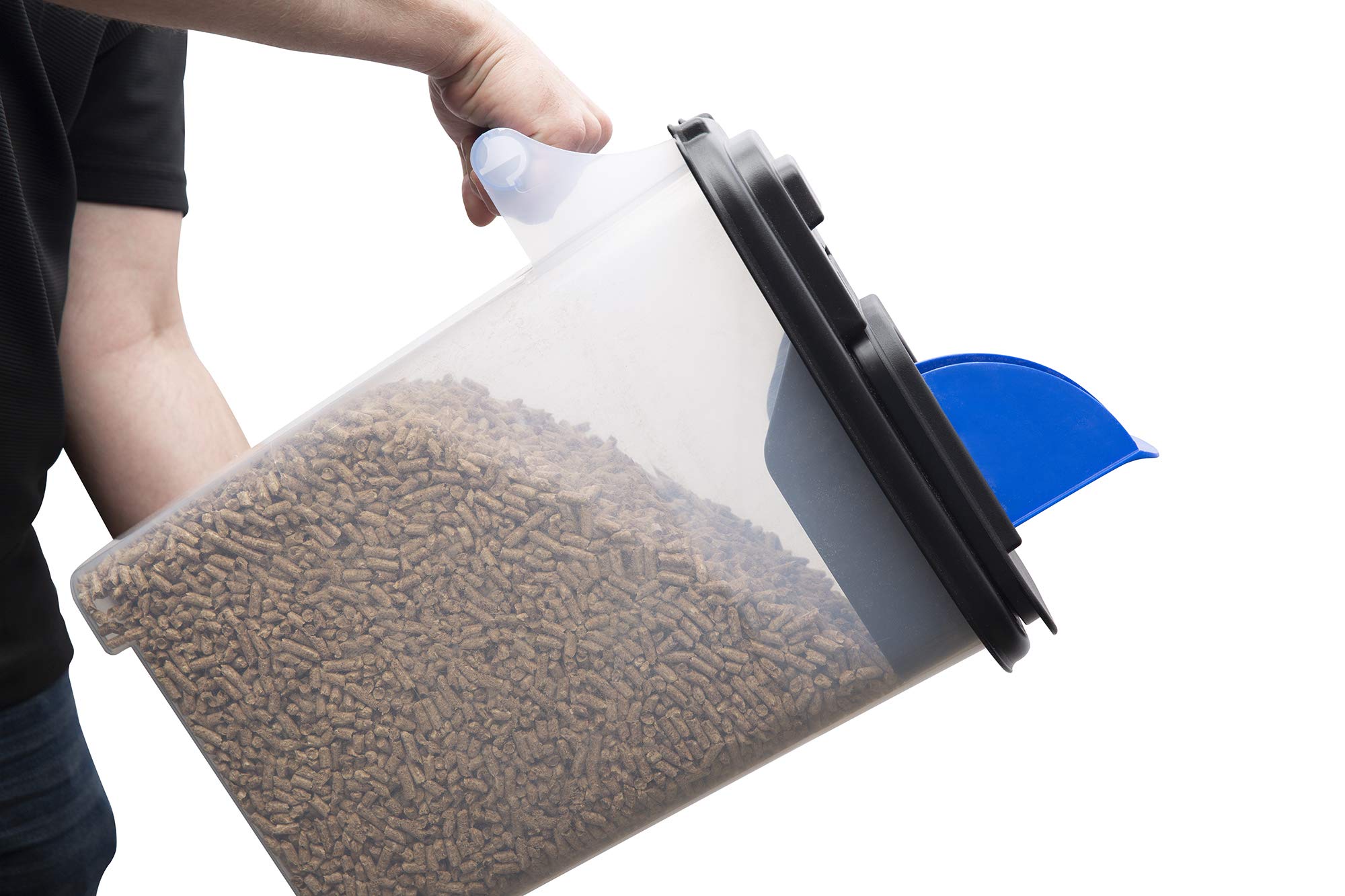 Broil King 66900 pellet storage bin heavy-duty handle for comfortable carrying