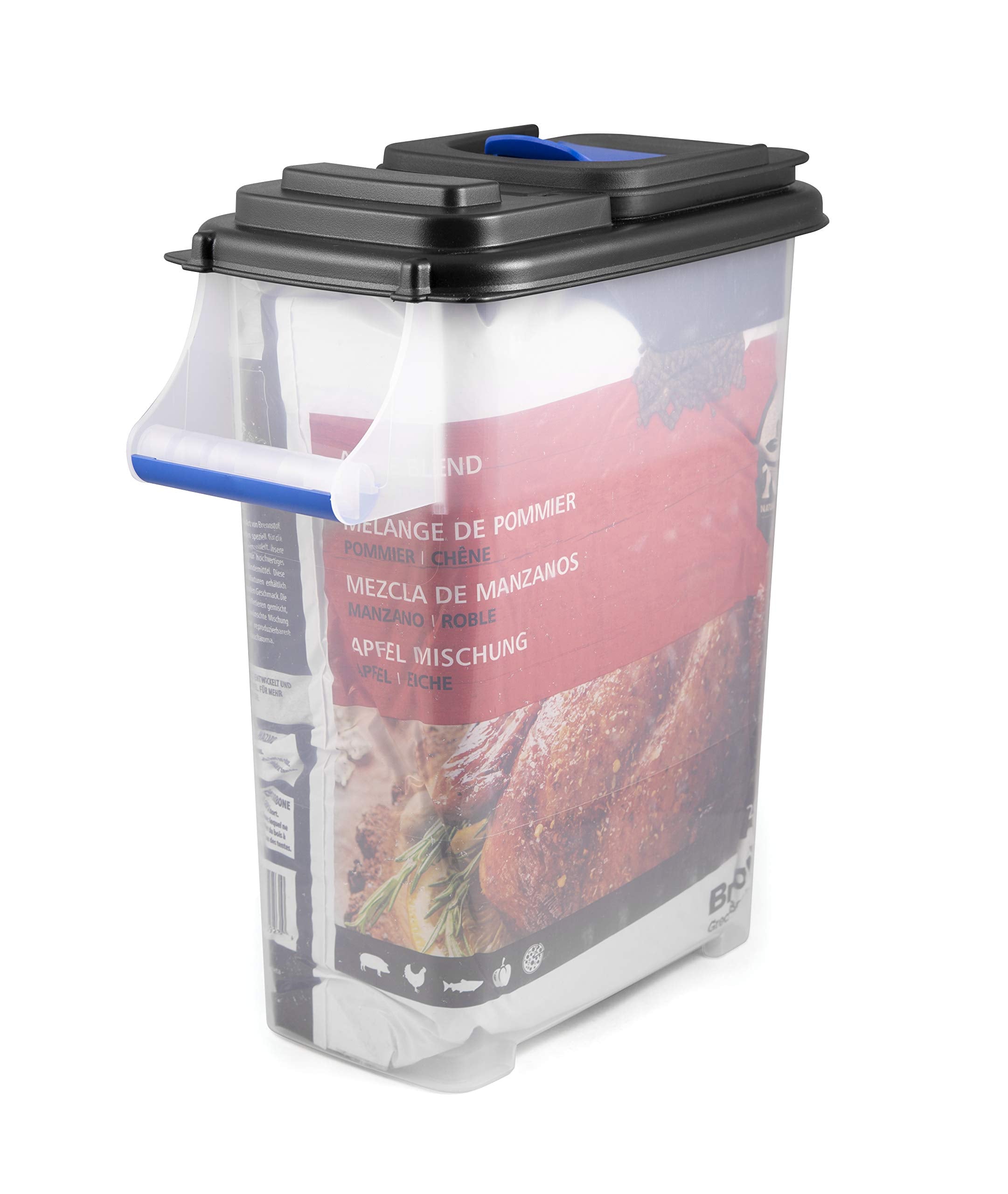 Broil King 66900 pellet storage bin open hatch for easy scooping