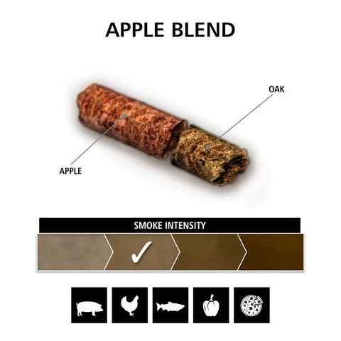 Broil King barbecued foods elevated by Apple Blend Pellets aroma