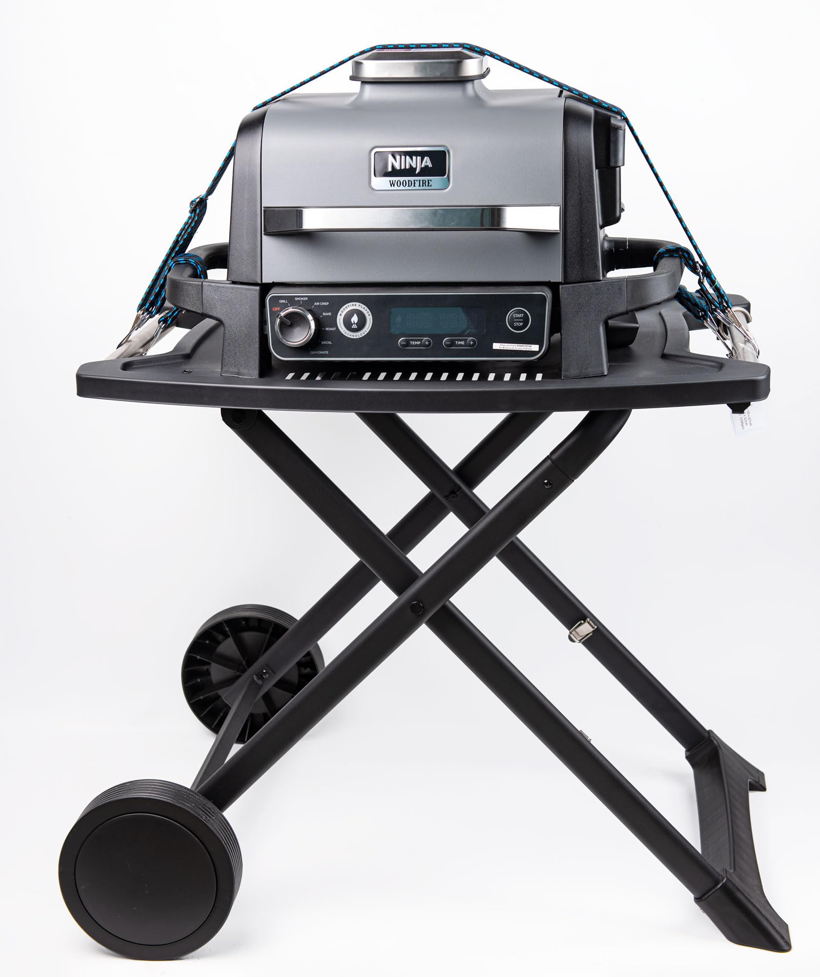 Broil-X lower shelf and gas rack optimize grill setup.