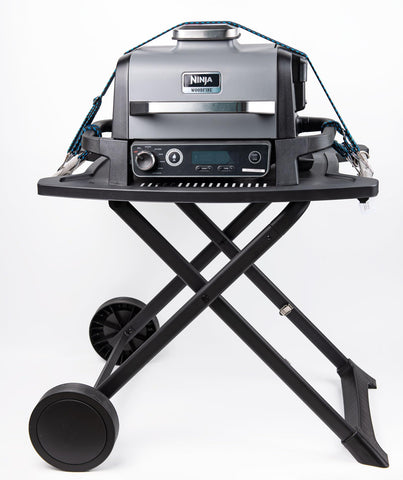 Broil-X lower shelf and gas rack optimize grill setup.
