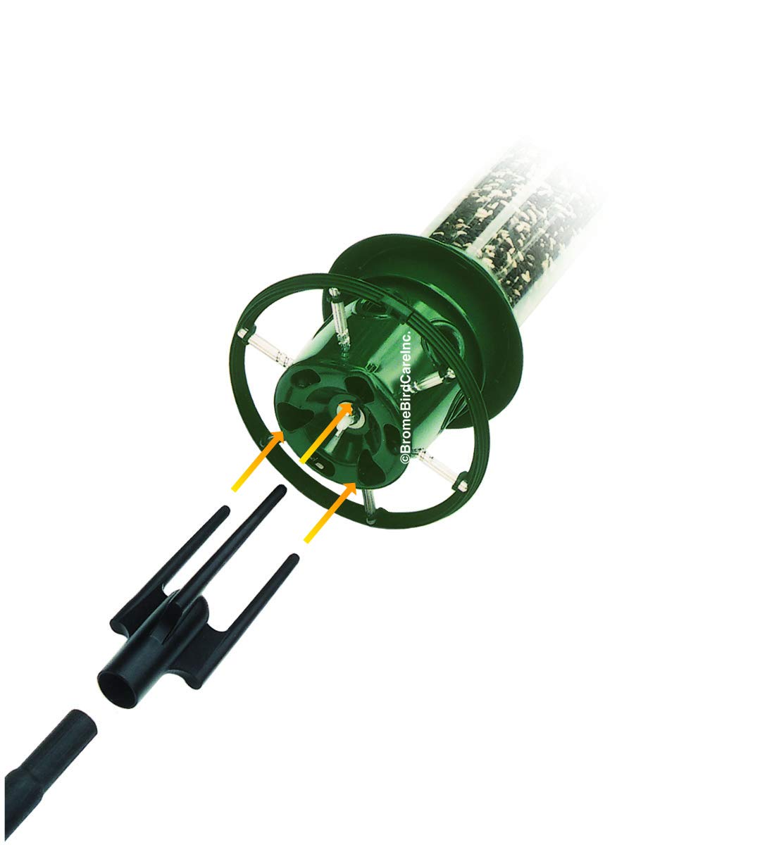 Tool-free installation makes setup quick on BirdsUP Single Pole