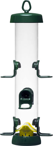 Brome Tube 200 wild bird feeder clean aerodynamic design for easy maintenance.