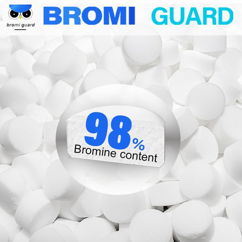 Bromiguard bromine tablets dissolving action demonstrating consistent release in water.